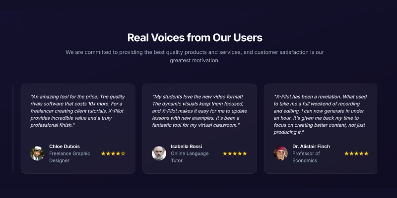 X-pilot testimonials