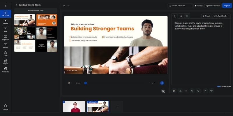 A HeyGen Instant Avatar review showing add and create with the AI-generated avatar and the user's original webcam video.