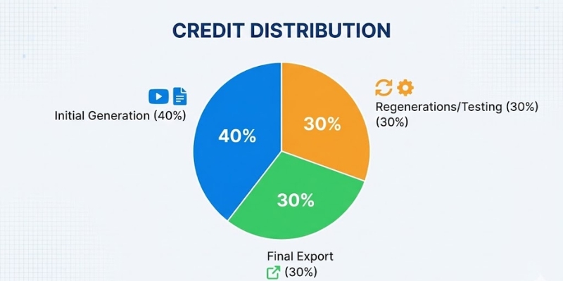  Fliki credit consumption breakdown showing regeneration costs hidden expense.