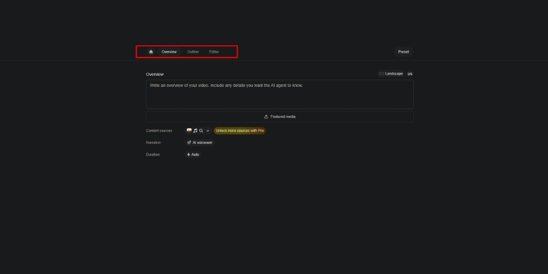 VideoGen 3.0 dashboard interface showing the 3-stage workflow