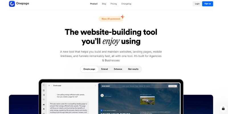 Onepage Website Builder Review: Features, Pros, Cons, and Use Cases